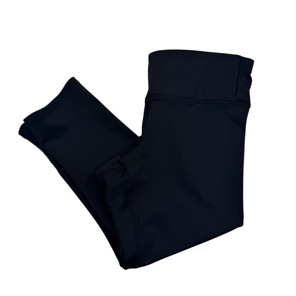 Copper Fit Black Performance Stretchy Cropped Leggings Women's Size Medium
